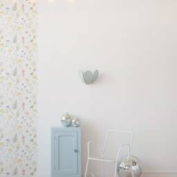 Sage & Gold Flower Wall Light - thumbnail 3