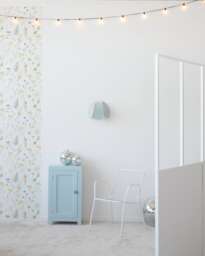 Sage & Gold Flower Wall Light - thumbnail 1