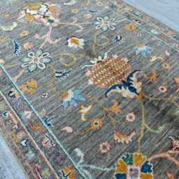Handmade Wool Runner Rug Traditional Afghan Chobi Design, 8x2.6 Ft - thumbnail 3