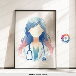 Doctor Definition Print Set - 3 Prints - Doctors Office Decor Medical Student Watercolour Artwork Dr Graduation Gifts Wall Art Poster - thumbnail 3