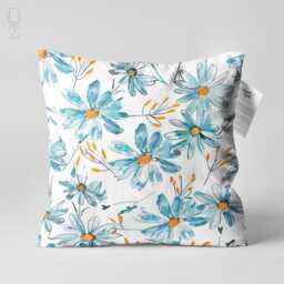 Pink Purple Floral Lumbar Cushion Cover, Rectangular Abstract Flower Pillow, Spring Decor, 9 Sizes - thumbnail 4