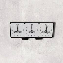 Personalized Three Time Zone Clock Family, Friends, & Place Names - thumbnail 3