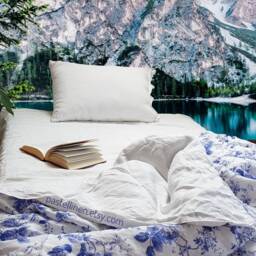 White Linen Sheet Set - Natural Bedding Organic Rustic Linen Sheets Full Size King Queen - thumbnail 3