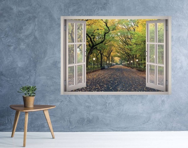 London Park View Window 3D Wall Decal Art Removable Wallpaper Mural Sticker Vinyl Home Decor - image 1