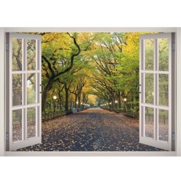 London Park View Window 3D Wall Decal Art Removable Wallpaper Mural Sticker Vinyl Home Decor - thumbnail 2