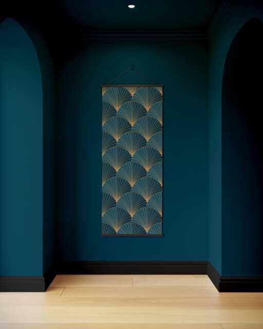Art Deco Shell Tapestry - Wall Hanging Unique - image 1