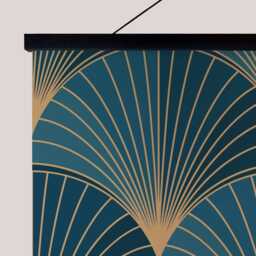Art Deco Shell Tapestry - Wall Hanging Unique - thumbnail 3