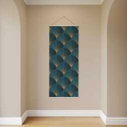 Art Deco Shell Tapestry - Wall Hanging Unique - thumbnail 2