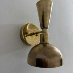 Vintage Italian Brass Wall Sconce - Mid-Century Modern Lighting - thumbnail 3