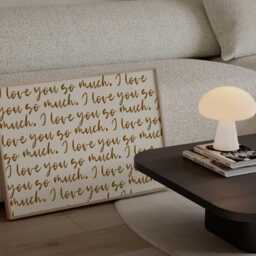 I Love You So Much Print - Handwritten Typography, Romantic Decor - Landscape - thumbnail 3
