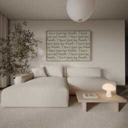 I Love You So Much Print - Handwritten Typography, Romantic Decor - Landscape - thumbnail 2