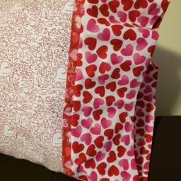 Pillowcases - Red Outline Hearts - thumbnail 2