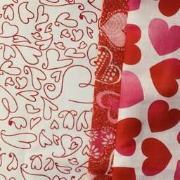 Pillowcases - Red Outline Hearts - thumbnail 3