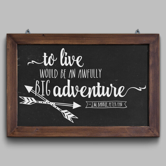Peter Pan Quote Vinyl Wall Decal - Nursery Adventure Decor - image 1
