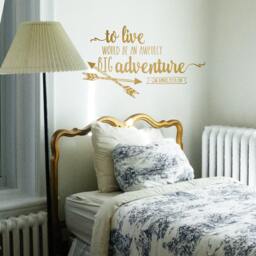 Peter Pan Quote Vinyl Wall Decal - Nursery Adventure Decor - thumbnail 2
