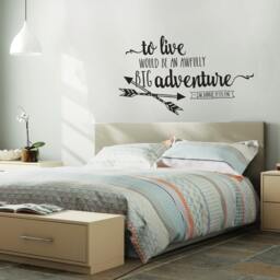 Peter Pan Quote Vinyl Wall Decal - Nursery Adventure Decor - thumbnail 3