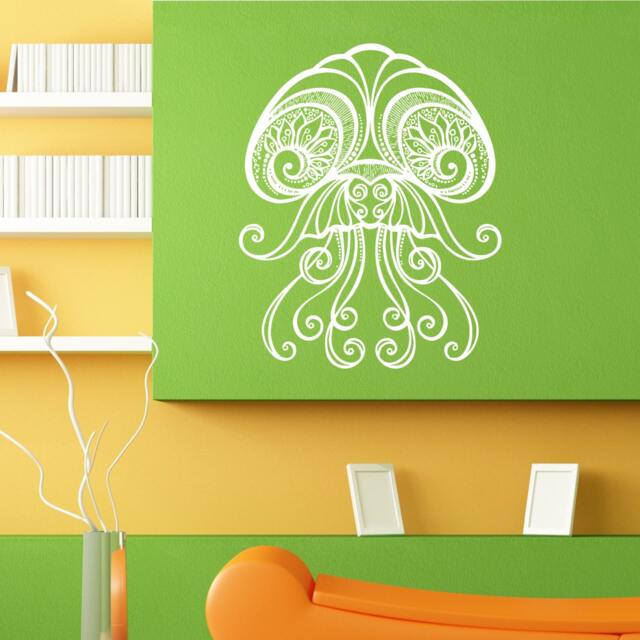 Jellyfish Sea Ocean Creature Wall Sticker Vinyl Mural Decal Home House Apartment Art Decor Free Shipping L077 - image 1