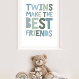 Brother Best Friends Print, Twins Bedroom, Big Bro, Lil Boys Nursery Prints, Bedroom Wall Art, Twin Decor, Playroom - thumbnail 3