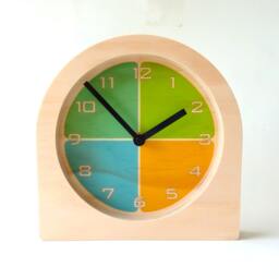Objectify Segment Quarters Desk Clock - thumbnail 1