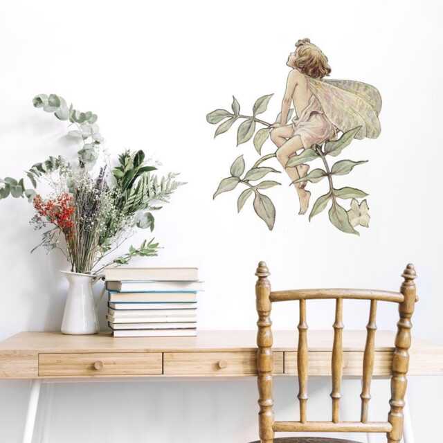 The Jasmine Fairy Wall Sticker Flower Fairies Stickers Decor Children Kids Bedroom Nursery - image 1
