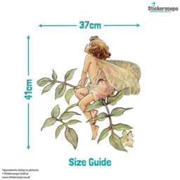 The Jasmine Fairy Wall Sticker Flower Fairies Stickers Decor Children Kids Bedroom Nursery - thumbnail 3