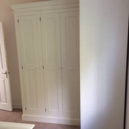 Wardrobe - Corner Wardrobe 5 Door Full Hanging Edwardian Style - thumbnail 3