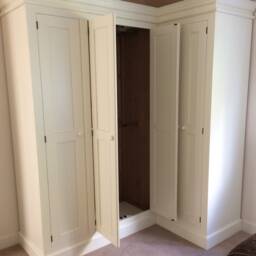 Wardrobe - Corner Wardrobe 5 Door Full Hanging Edwardian Style - thumbnail 2