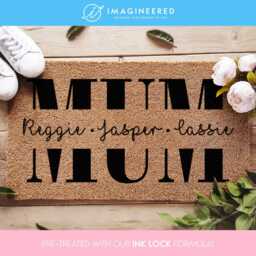 Custom Mum & Family Doormat - Gifts From Daughter Birthday Gift Mummy Housewarming New Home - thumbnail 1