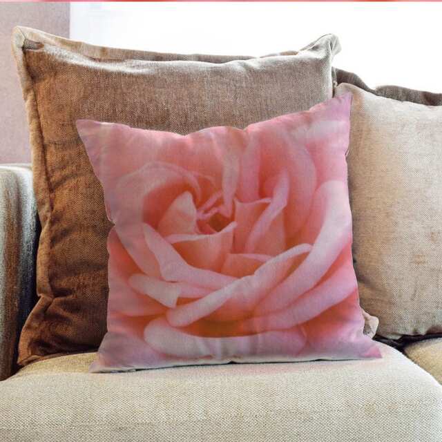 Flowers Rose Photography - Decorative Pillow Throw Cushion Fabric , Case Cover Or With Filling