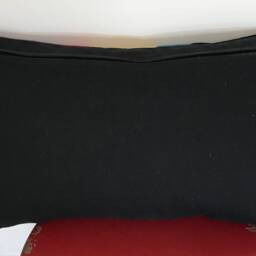 striped Knit Front Repurposed Cushion Cover 12 X 21 - Multicolor - thumbnail 2