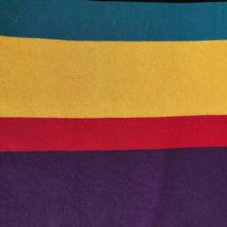 striped Knit Front Repurposed Cushion Cover 12 X 21 - Multicolor - thumbnail 4