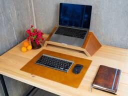 Milwaukee Full Grain Leather Desk Mat, Protective Table Pad, Made in Usa - thumbnail 1
