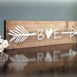Gallery Wall Decor//Personalized Reclaimed Wood Arrow Sign Decor//Rustic Home Decor//5Th Anniversary Gift//Pallet Wood Sign//Christmas Gift - thumbnail 3