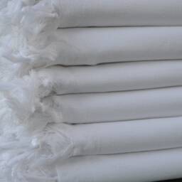 "Turkish White Towel, Paintable Peshtemal, 32""x69" - thumbnail 2