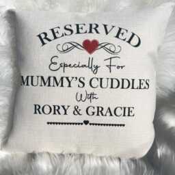 Mummy Gift Personalised Cushion Mothers Day Reserved For Pillow Nanny Grandma Nan Mum Gran Nanna Gift From Child - thumbnail 4