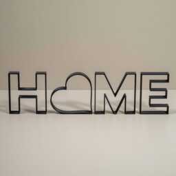 Home Decorative Letter Ornament With Love Heart Word Outline Decor - thumbnail 2