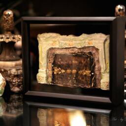 Fairy Door Dragon's Passage Faerie Dream Door Sculpture, Dollhouse Furniture, By Fae Factory Artist Dr Franky Dolan - Original Artwork Zen - thumbnail 2