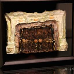 Fairy Door Dragon's Passage Faerie Dream Door Sculpture, Dollhouse Furniture, By Fae Factory Artist Dr Franky Dolan - Original Artwork Zen - thumbnail 3