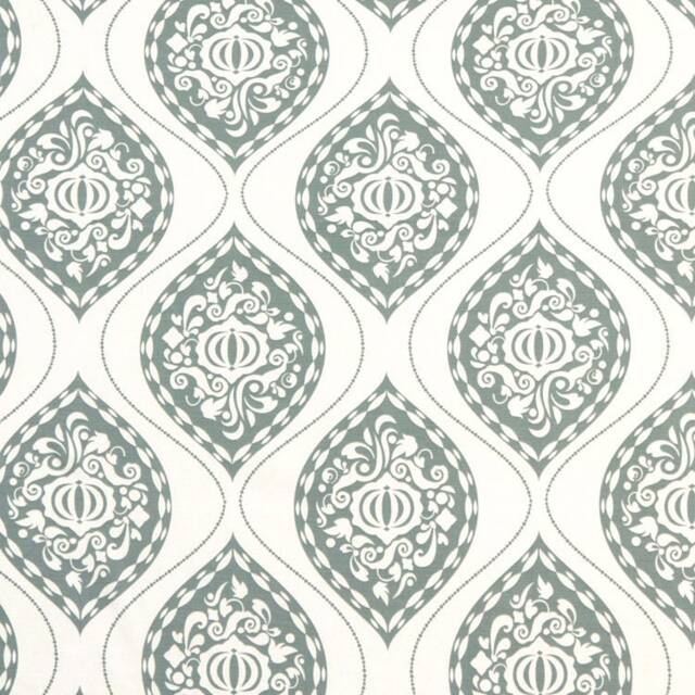 "Pair 25 Or 50"" Wide Robert Allen Ogee Aquamarine Trellis Rod Cafe Curtain Drapes 24 36 63 72 84 96 108 120 132"