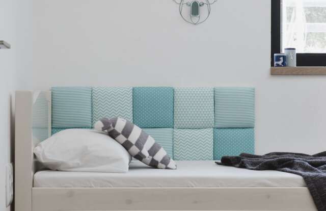 Hanging Headboard Cushion, Upholstered Wall Panels, Mounted Headboard, Soft Pillows, Kid's Toddler's Bedroom Decor Boys & Girls - image 1