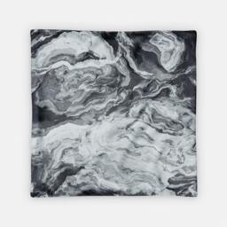 Abstract Throw Pillow. 18x18 Pillow Case. Blue Marble Effect Cushion Cover. Bohemian Sofa Modern Cushion. Decorative - thumbnail 2
