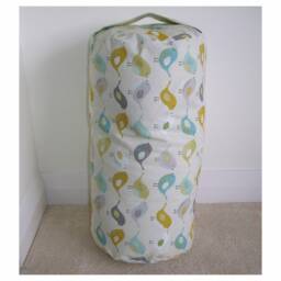 "Yoga Bolster Cover Cylinder Pillow With Handle Round 24""x9" - thumbnail 2