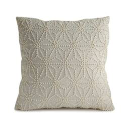 Oatmeal Linen Pillow, Textured Pillows, Neutral Decorative Pillow Covers, French Knot, Throw Housewarming Gift, Anniversary Gift - thumbnail 2
