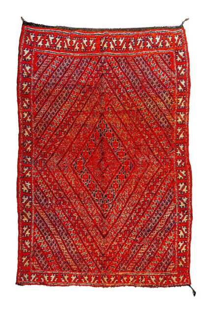 Vintage Moroccan Rug - Handmade Living Room Carpet Bohemian - image 1