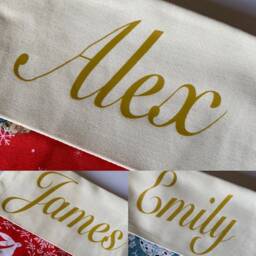 William Morris Golden Lily Christmas Stocking - thumbnail 2