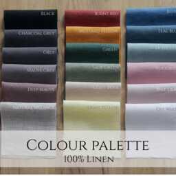 Linen Pillowcase With Ties - Custom Color, Soft & Sustainable Pillow Cover, Farmhouse Bedding Decor - thumbnail 2