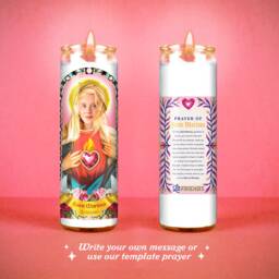 Custom Photo Prayer Candle Unique Maid Of Honor Gift - thumbnail 2