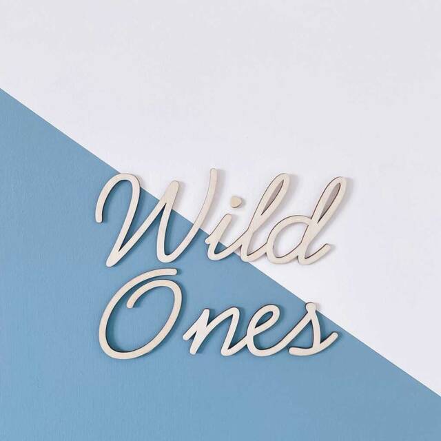 Wild Ones Wall Art Sign - Nursery & Bedroom Decor - image 1