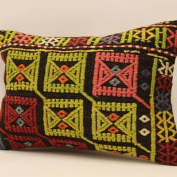 Throw Lumbar Kilim Pillow 14x20 Inch(35x50 cm Bohoturkish Kilim Pillowcover Chair Small Oblong Cushion Cover Tribal Pillow 4Bef-265 - thumbnail 3