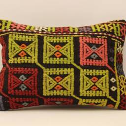 Throw Lumbar Kilim Pillow 14x20 Inch(35x50 cm Bohoturkish Kilim Pillowcover Chair Small Oblong Cushion Cover Tribal Pillow 4Bef-265 - thumbnail 2